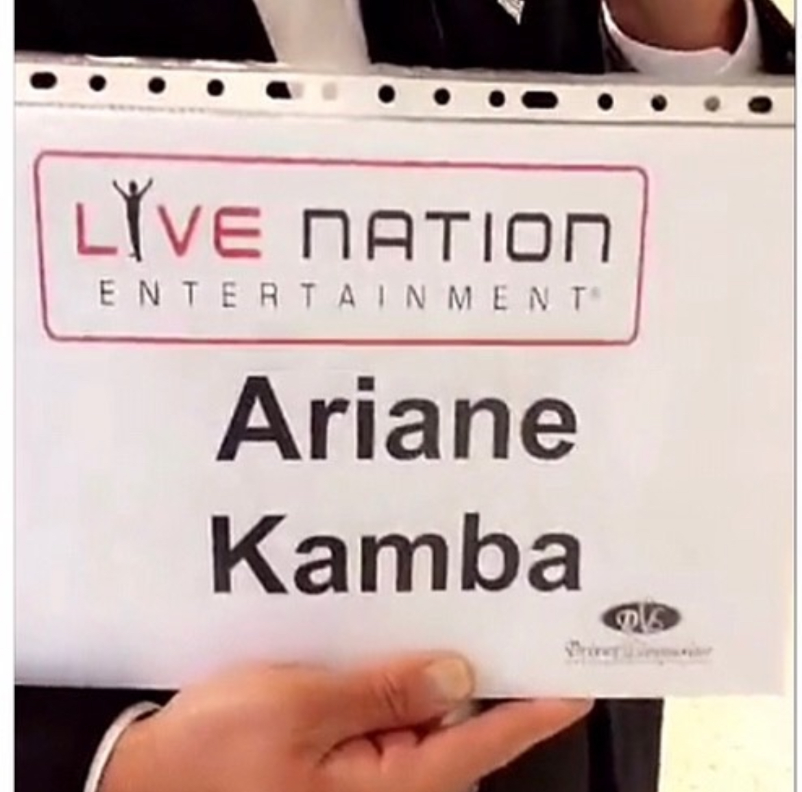 Live Nation touring credential — on file